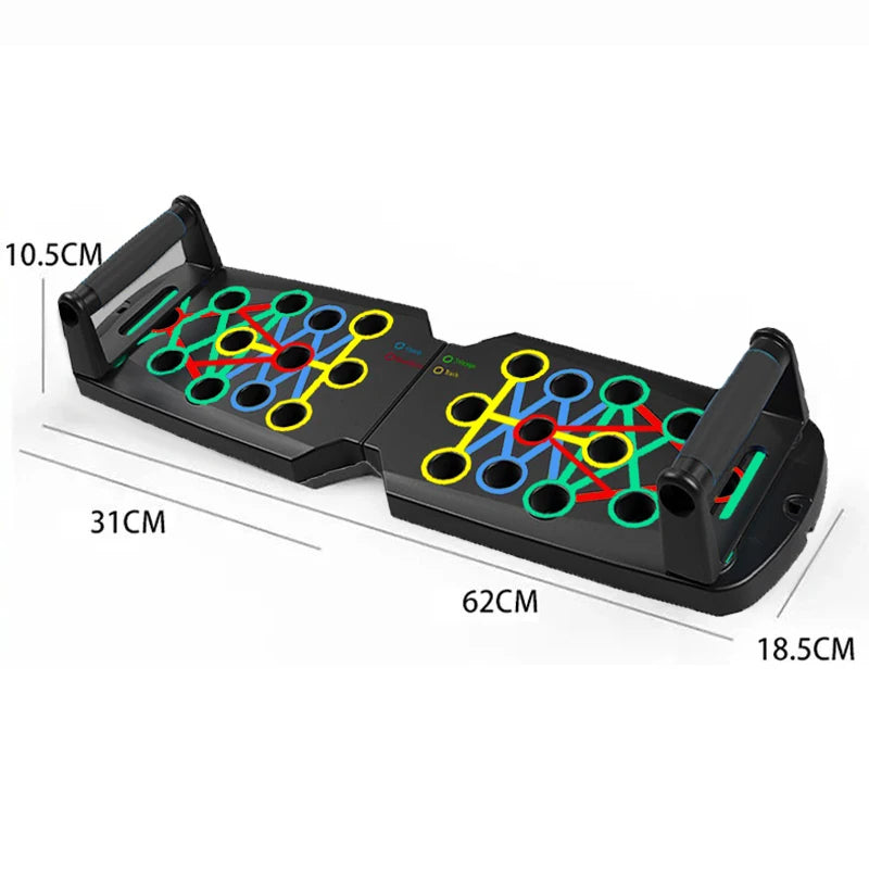 Restivioz® Color-Coded Push-Up Board System with Handles & Resistance Accessories