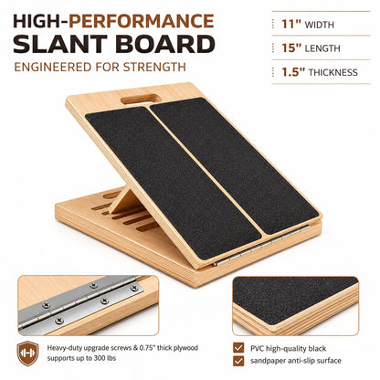 Restivioz® Adjustable Wooden Slant Board